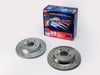 BAER 54036-020 Sport Rotors Slotted Drilled Zinc Plated Rear Brake Rotor Set - Pair