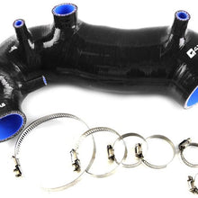 Turbo Silicone Induction Air Intake Inlet Hose Kit Clamps For Audi A4 Passat B6 1.8T Black