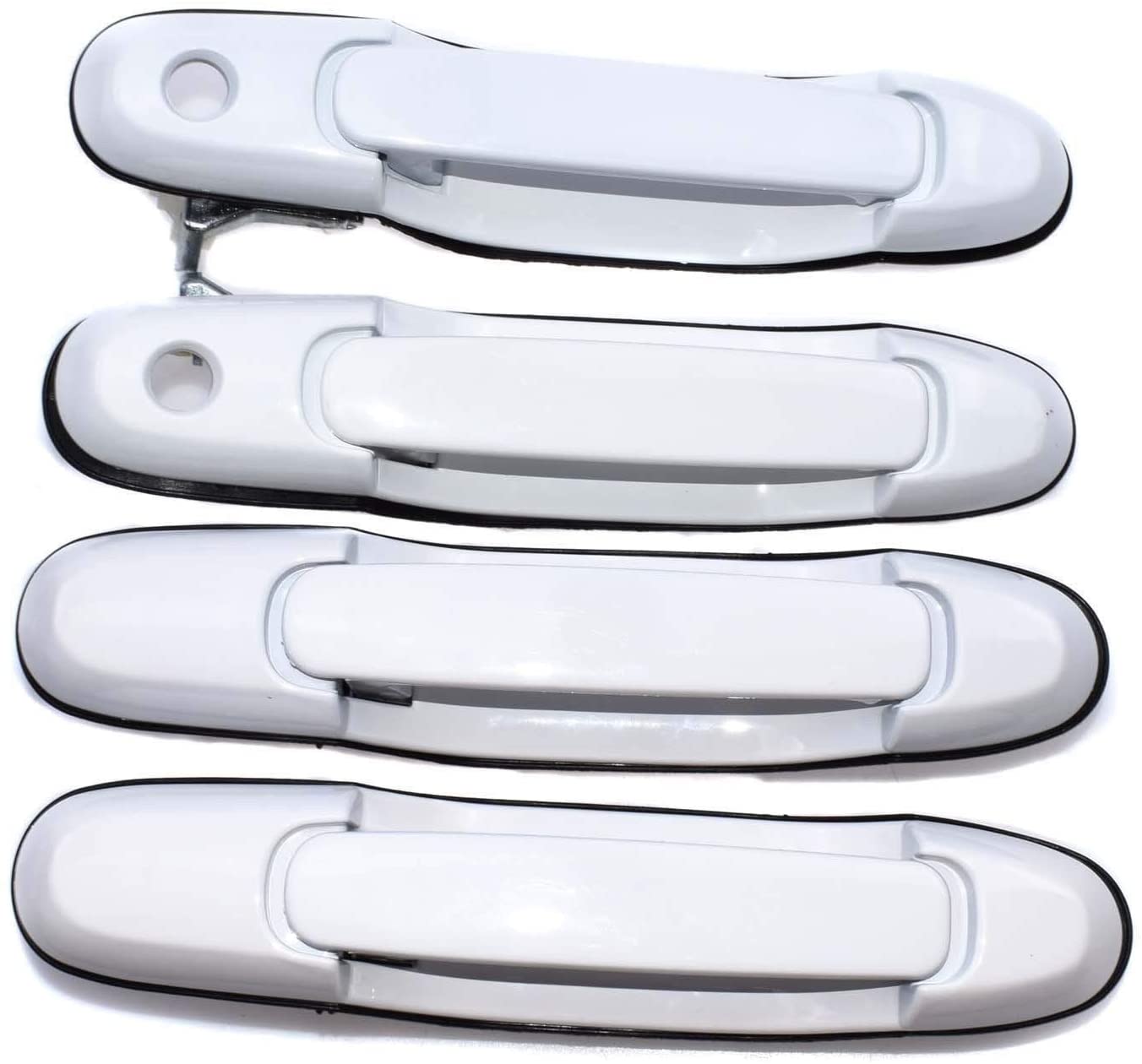 Eynpire 8080 Exterior Outside 040 White Door Handle For 1998-2003 Toyota Sienna Front Left/Front Right/Rear Left/Rear Right