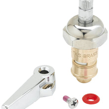 T&S Brass 012446-25 Ceramic with Check Valve and Lever Handle, Hot, Right Hand