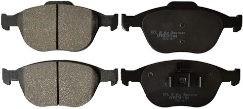 KFE KFE970-104 Ultra Quiet Advanced Premium Ceramic Brake Pad Front Set Compatible with: 2010-2013 Ford Transit Connect, Focus SVT