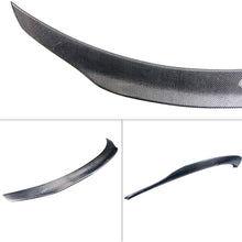AeroBon Carbon Fiber Trunk Lip Spoiler Compatible with 2015-20 Mercedes C-Class W205 C63 C43 C450 (High-Kick Style)