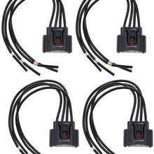 MOTOALL Ignition Coil Connector Plug Wire Harness Pigtail Wiring Loom 4-way Female for 90980-11885 645-940 Toyota Lexus Scion Pontiac Chevrolet Chevy - 4pcs