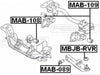 FEBEST MAB-109 Differential Mount Arm Bushing