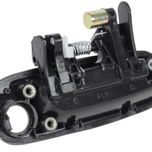 AUTEX 2pcs Interior Exterior Front Left Door Handles Compatible with Toyota Corolla,Chevrolet Prizm 1998 1999 2000 2001 2002 Door Handles Driver Side 79500 80890 77563 80423