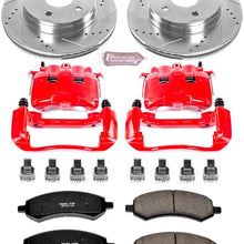 Power Stop KC2163 1-Click Performance Brake Kit with Calipers, Front Only