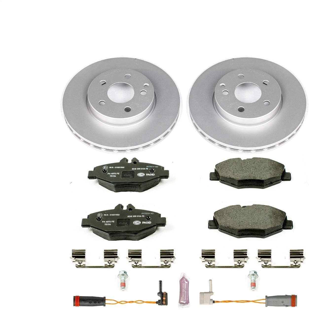 Power Stop ESK5325 Front Euro-Stop Brake Kit Mercedes