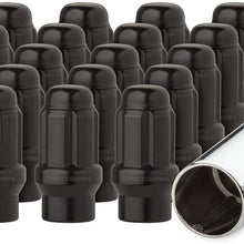 DPAccessories LCE3L5HESBK04020 20 Black 12x1.25 Closed End ET Spline Tuner Lug Nuts for Aftermarket Wheels Wheel Lug Nut
