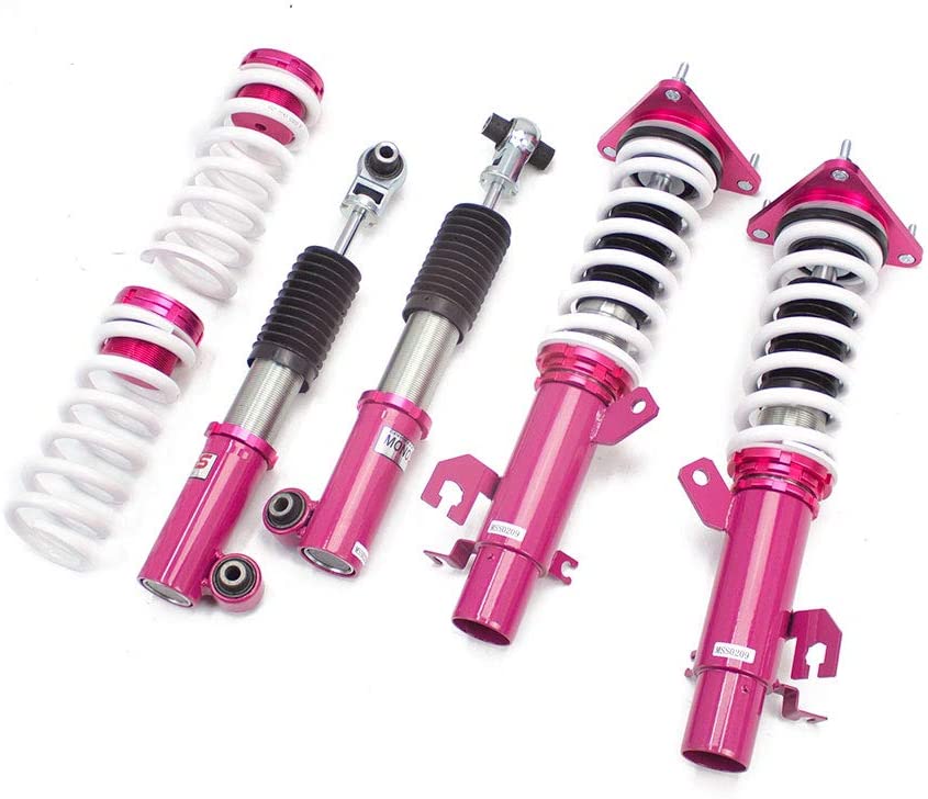 Godspeed MSS0209 MonoSS Coilover Lowering Kit, Fully Adjustable, Ride Height, Spring Tension And 16 Click Damping, for Nissan Rogue (T32) 2015-20