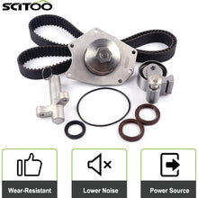 Engine Timing Part Belt Set Timing Belt Kits, SCITOO fit 2004 Pacifica 3.5L V6 SOHC 24v VIN 4 Replacement Timing Tools with Water Pump