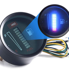 WonVon Fuel Level Gauge,2" 52mm Universal Car Motorcycle Fuel Level Meter Gauge 12V LED Light Display Fuel Tank Gauge Boat Truck RV