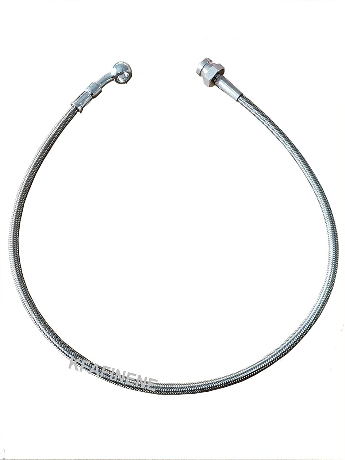 WHWEI Stainless Steel Braided PTFE Brake line with 28 Degree Banjo Fittings and Hexagonal Joint (Color : 70cm)