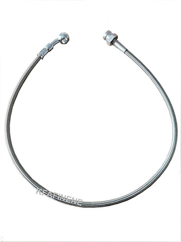 WHWEI Stainless Steel Braided PTFE Brake line with 28 Degree Banjo Fittings and Hexagonal Joint (Color : 70cm)
