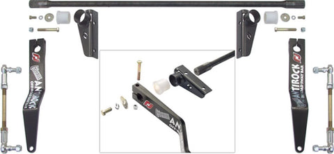 Currie Enterprises CE-9900JKF JK ANTIROCK Front Sway Bar Kit with Steel Frame Brackets