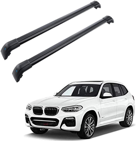 MotorFansClub Cross Bar Fit for Compatible with BMW X3 F25 2011-2018 Roof Rack Crossbars Baggage Luggage Rack(Doesn't fit for 2019+)