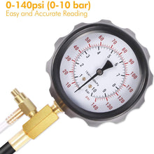 BETOOLL 0-140PSI Fuel Injector Injection Pump Pressure Tester Gauge Kit Car Tools (Master)