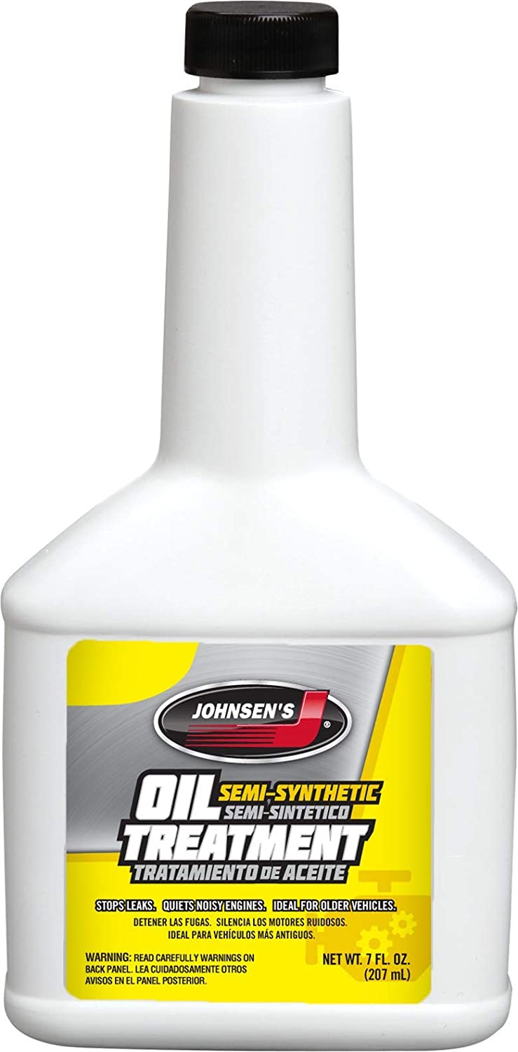 Johnsen's 4624-8-12PK Semi-Synthetic High Mileage Oil Treatment - 7 oz., (Pack of 12)