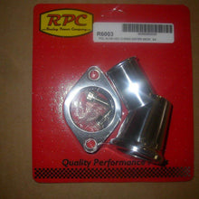 Racing Power Company R6003 45° Polished Aluminum Water Neck for Chevy V8