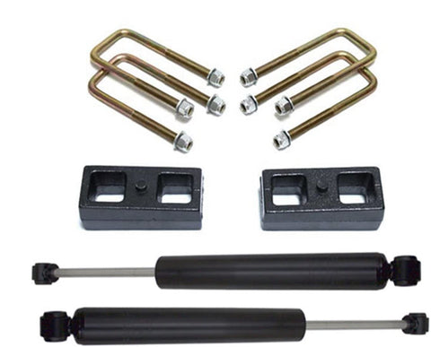 Maxtrac Suspension 905320 Body Lift Kit and Component (2In Blocks, U-Bolts, Maxtrac Shocks 2650Ll)