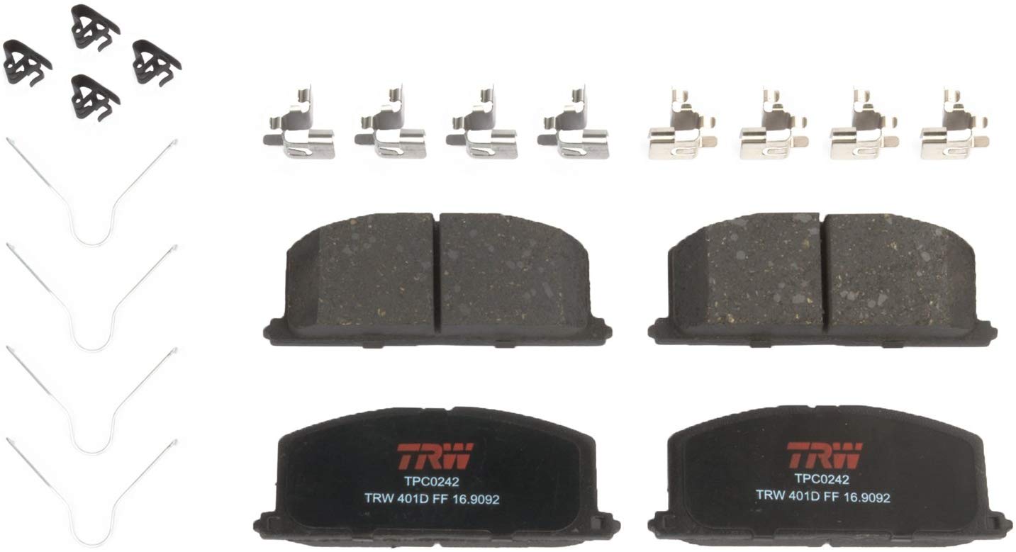 TRW Black TPC0242 Premium Ceramic Front Disc Brake Pad Set