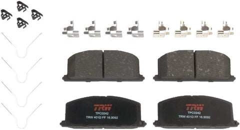 TRW Black TPC0242 Premium Ceramic Front Disc Brake Pad Set