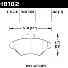 Hawk Performance HB182E.660 Disc Brake Pad