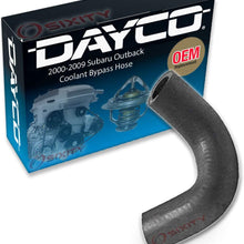 Dayco Coolant Bypass Hose for 2000-2009 Subaru Outback 2.5L H4 Pipe To Thermostat - Radiator Engine