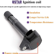 USTAR Ignition Coils 4 Pack for Honda Civic 2001-2005 Engine L4 1.7 Replaces 30520-PGK-A01