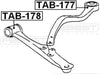 FEBEST TAB-177 Front Lower Arm Bushing