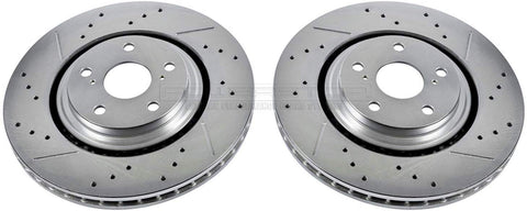 Power Stop JBR1310XPR Front Evolution Drilled & Slotted Rotor Pair