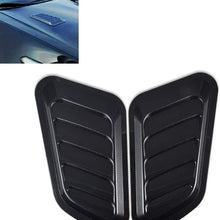 TUINCYN Universal Car Vent Decorative Air Flow Cover Intake Scoop Turbo Bonnet Hood Scoops 1 Pair (Carbon Fibre)