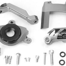 Mallofusa Motorcycle Stabilizer Steering Damper Bracket Mount Holder Kit Compatible for Kawasaki Z1000 2015 2016 2017 Green