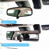 Kitbest Rear View Mirror, Convex Rearview Mirror Interior Clip on Wide Angle Rear View Mirror to Reduce Blind Spot Effectively