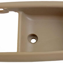 Dorman 91342 Front Passenger Side Interior Door Handle Bezel for Select Toyota Models, Beige