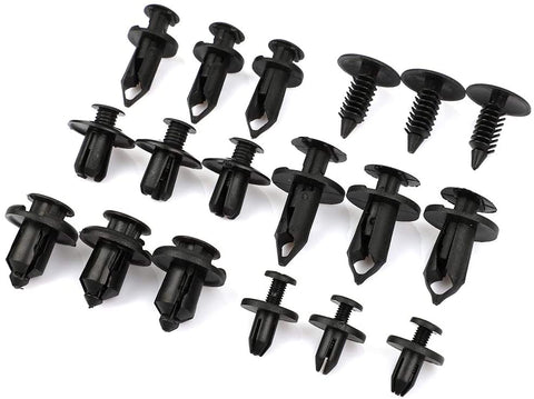 cciyu 190Pack Car Retainer Clips Fastener Rivet-6Sizes Nylon Car Bumper Retainer-Pushtype Car Clips for GM,Toyota,Honda,Ford,