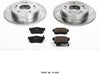 Power Stop K1243 Rear Brake Kit with Drilled/Slotted Brake Rotors and Z23 Evolution Ceramic Brake Pads
