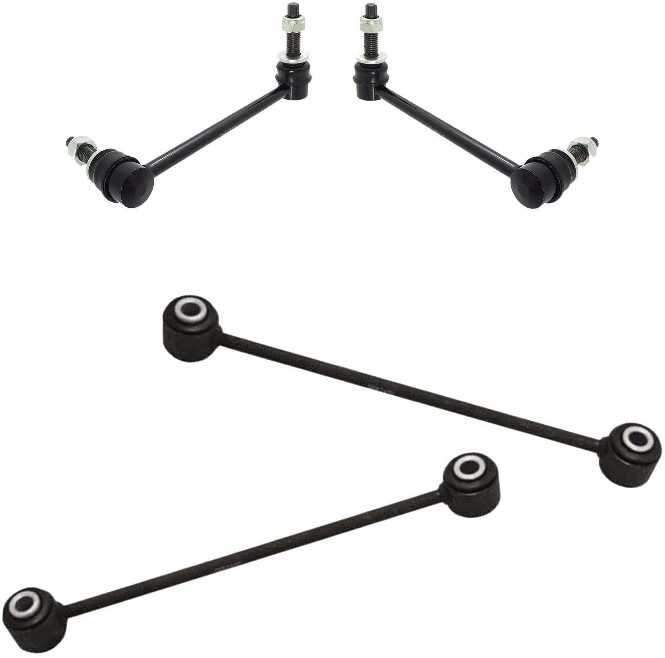 Detroit Axle - 4pc Front & Rear Stabilizer Sway Bar Links Replacement for 2005-2016 300 - [2008-2016 Dodge Challenger] - 2006-2016 Charger - RWD ONLY