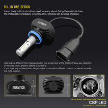 BEAMTECH H11 LED Headlight Bulb, 50W 6500K 8000Lumens Extremely Brigh H8 H9 CSP Chips Conversion Kit