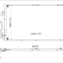 HSY New All Aluminum Material Automotive-Air-Conditioning-Condensers, For 2000 Saturn LS1,2000 Saturn LS2,2000 Saturn LW1,2001-2003 Saturn LW200,2000 Saturn LW2,2001-2003 Saturn LW300