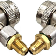 Nikauto 1Pair r134a High & Low Pressure Automotive Air Conditioning Quick Coupler Connector Adapters