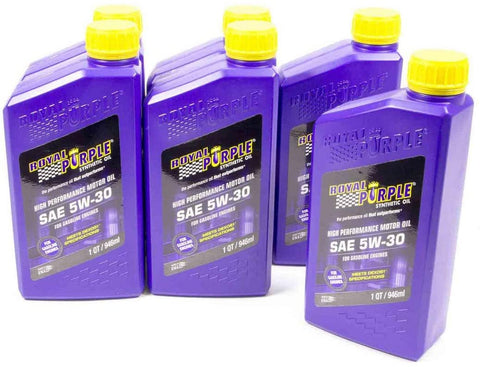 Royal Purple 06530 Motor Oil - 5W30 - Synthetic - 1 qt - Set of 6