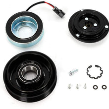 A/C AC Compressor Clutch Repair Kit for Nissan Rogue 2.5L 2008-2013 w/Plate Hub Pulley Bearing Coil
