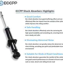 Shocks and Struts,ECCPP Rear Pair Shock Absorbers Strut Kits Compatible with 2003 2004 2005 2006 Pontiac Vibe,2003 2004 2005 2006 2007 2008 Toyota Corolla/Matrix 344612 71373