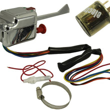 JDMSPEED New Chrome 12V Universal Street Hot Rod Turn Signal Switch For Ford GM With Flasher