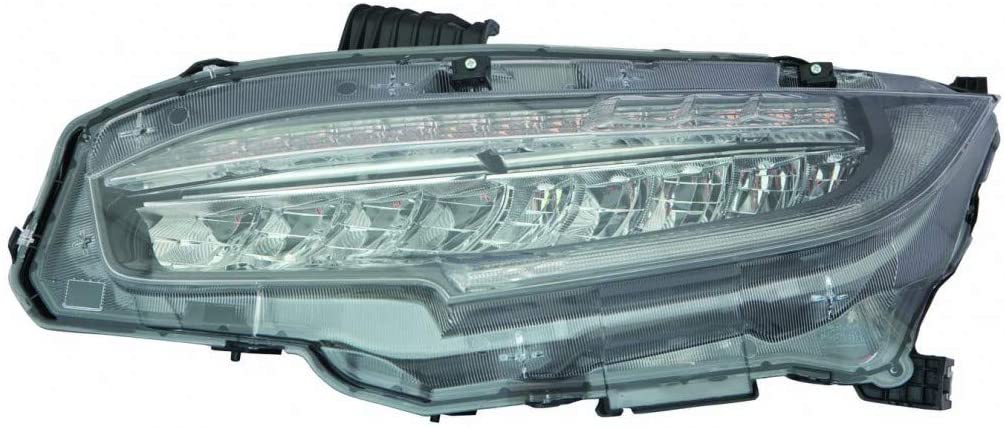 For Honda Civic SI | Hatchback |TYPE-R Headlight Assembly LED Type 2016 17 18 2019 Driver Side For HO2502176 | 33150-TBA-A11