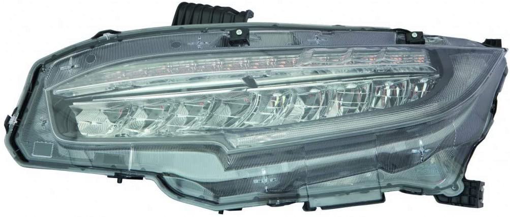 For Honda Civic Coupe Headlight Assembly LED Type 2016 17 18 2019 Driver Side For HO2502176 | 33150-TBA-A11