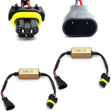 iJDMTOY (2) 9006 HB4 LED Headlight Anti Flicker Resistor Canceller Decoders (Plug-In-Play)