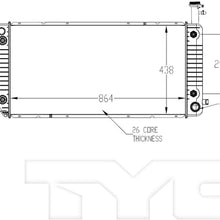 TYC 13476 Replacement Radiator