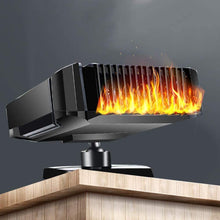 Qiilu Car Heater Fan, Universal Car Heating Fan Vehicle Portable Windshield Snow Fog Frost Removal DC12V/24V