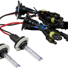 For Chevy Silverado GMT K2XX Headlight+8,000K H11 HID+Thick Ballasts (Black Housing Amber Reflector)